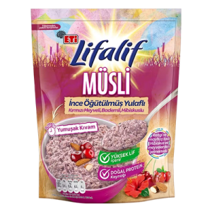 İnce Öğütülmüş Kırmızı Meyveli Bademli Müsli