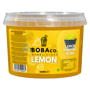Limon Aromalı Bubble Tea