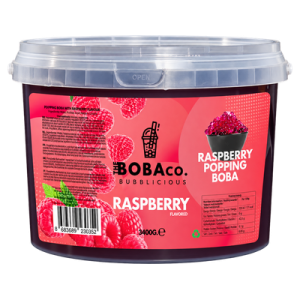 Ahududu Aromalı Bubble Tea