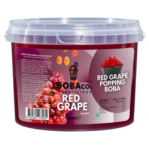 Kırmızı Üzüm Aromalı Bubble Tea