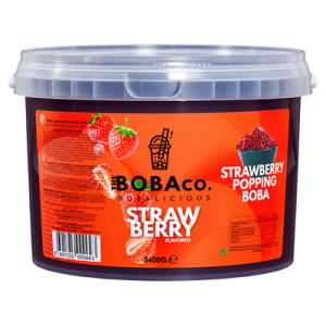 Çilek Aromalı Bubble Tea